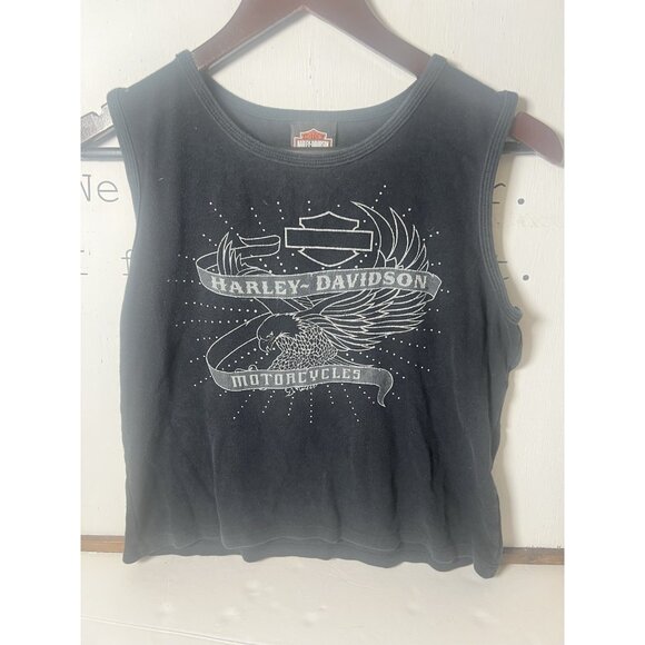 Vintage Womens Allentown Pa  Harley Davidson  Tank Top Shirt L.     J - Picture 1 of 6